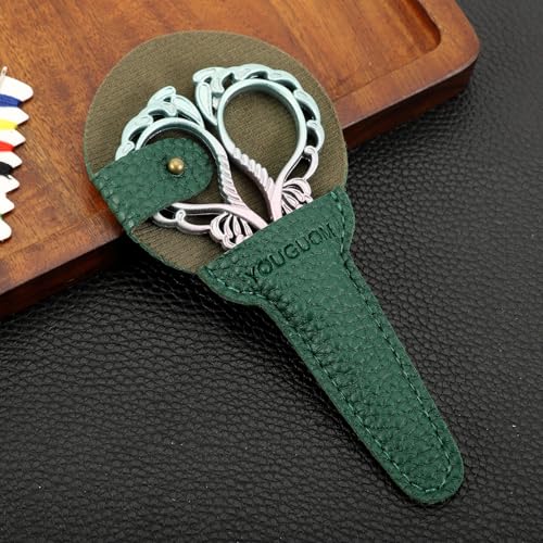YOUGUOM Detail Scissors with Cover, Small Craft Shears - color: Pink