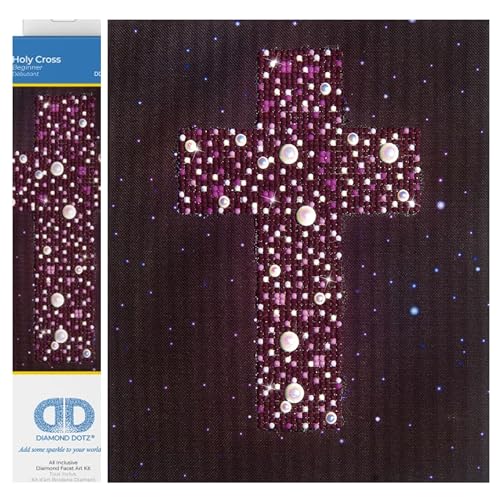Needleart World Holy Cross Diamond Embroidery Kit - size: By The Yard
