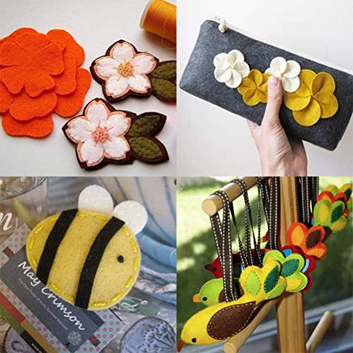 BUYGOO 60Pcs Stiff Felt Fabric Sheets, 12 x 12 inches Assorted Felt Sheets Craft Felt Sheets 1mm Thick for DIY Crafts, Sewing, Crafting Projects - size: 12 Inches