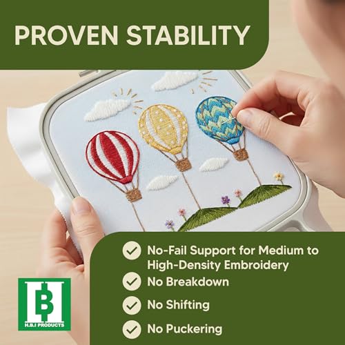 HBI Cut Away Embroidery Stabilizer Roll, 2.5 oz Medium, 15 in x 25 yd - size: 15" x25 Yds