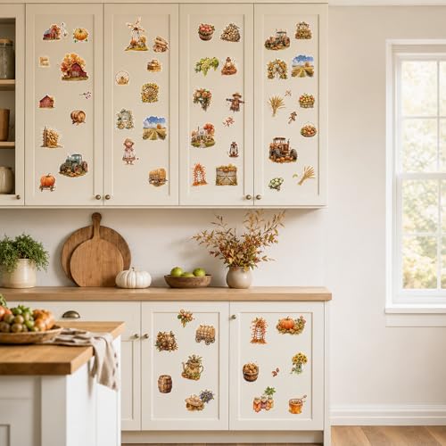 Rub on Transfers for Furniture DIY Crafts Autumn Farm - color: Autumn Farm