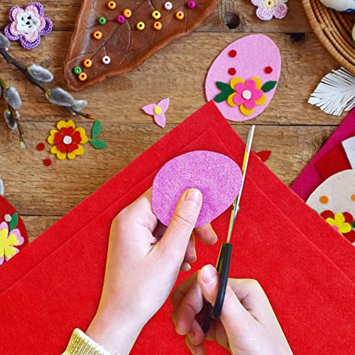 Jtnohx Color Felt Fabric Soft Felt Sheets Craft Fabric Sheets Red 8"x12" - color: Bright Red