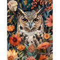 Owl Stamped Cross Stitch Kits for Adults Beginner, Flowers Counted Cross Stitch Kits Printed Stitching Cute Patterns Dimensions Needlepoint Art Crafts Embroidery Kits for Adults - color: Cross Stitch-1215-5