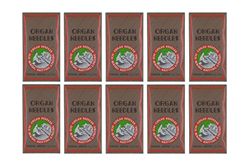 100 ORGAN FLAT SHANK 15X1 HAX1 HOME SEWING MACHINE NEEDLES - SIZE #65/9