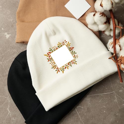 Water Soluble Embroidery Stabilizers for Hat - 3 Sheets 42 Pcs Stick and Stitch Self Adhesive Wash Away with Pre-Printed Flower Pattern for Cap Cloth Embroidery Hand Sewing Lover Beginners DIY Gifts - size: Pattern: Cap