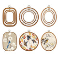 9Pcs Multi-Shape Embroidery Hoops DIY Sewing Display Frames