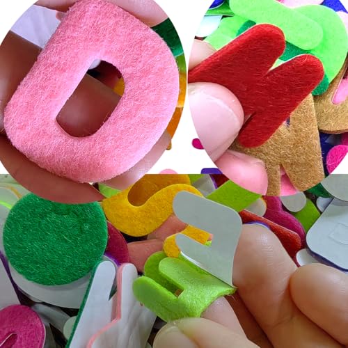 520Pcs Felt Letter Stickers, 1 Inch Alphabet for DIY Crafts