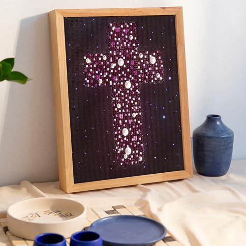 Needleart World Holy Cross Diamond Embroidery Kit - size: By The Yard