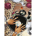 Leopard Print Stamped Cross Stitch Kits for Adults - Embroidery Kits for Beginners Adults,11 CT Patterns Dimensions Counted Cross Stitch Kits for Adults Arts Craft 12x16 inch - color: Cross stitch-40