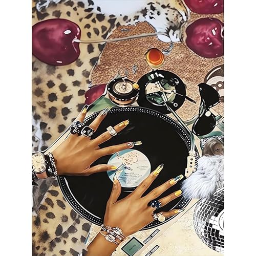 Leopard Print Stamped Cross Stitch Kits for Adults - Embroidery Kits for Beginners Adults,11 CT Patterns Dimensions Counted Cross Stitch Kits for Adults Arts Craft 12x16 inch - color: Cross stitch-40