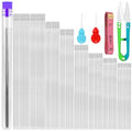 UOOU 85 Pcs Beading Needles, 8 Sizes Long Straight Bead Embroidery Needles - style: Regular
