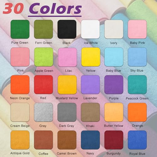 Butter Yellow Soft Felt Sheet 36'' X 36'', 1.4mm Large Felt Fabric Sheet - color: Butter Yellow