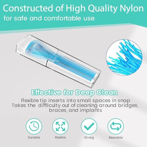 Floss Threaders, 400 Count Threaders for flossing, Dental Floss Threader - color: Floss Threaders Set (W/O Dental Floss)