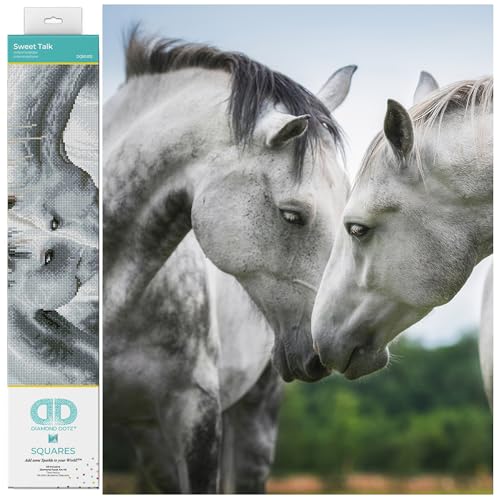 DIAMOND DOTZ Sweet Talk Horse Diamond Painting Kit for Adults with Gems