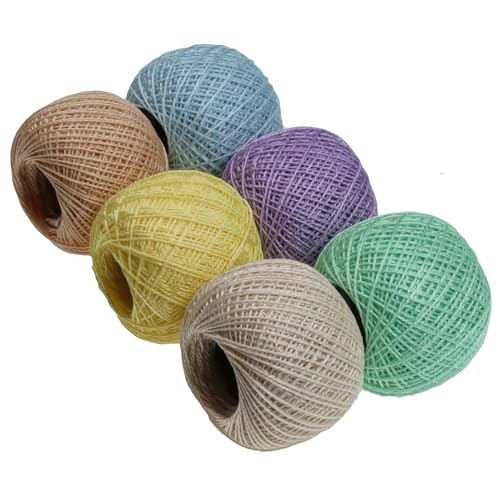 KCS Mercerized Pearl Cotton Thread Size 8 Crochet Needlework Embroidery Threads Ball (6, 10) - color: 10