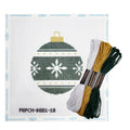 Howie's Needlepoint Bauble Needlepoint Kits for Adults & Beginners, 18 Mesh Printed Needlepoint Canvas, Stamped Patterns Canvas Starter Kits(Green Bauble,4"x 4") - color: Green Bauble