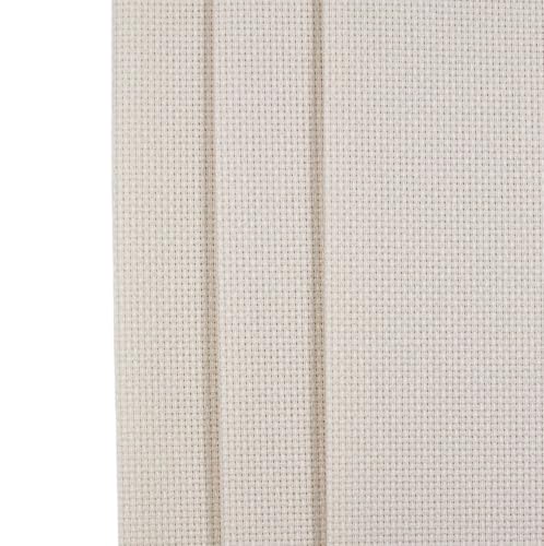 KCS 3 pc of 12" x 18"(30cmx45cm) 16 Count Cotton Aida Cloth Cross Stitch Fabric (Ecru,16CT) - color: Ecru, size: 16CT