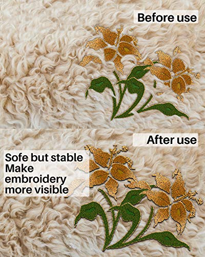 Embroidery Stabilizers, 12 in X 50 Yard Tear Away Stabilizers for Embroidery Machine, 1.8 OZ Embroidery Fabric by DF DUALFERV