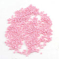 Perlin Glass Seed Beads 3mm 8/0 Round Mini Small Pony Beads 3300pcs for Making Earrings Bracelets Pendants Waist Jewelry DIY Handmade Opaque Color Kit (Pink, 2,6 mm ~ 3 mm) - color: Pink