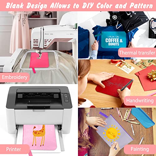 10 Pieces Cotton Canvas Makeup Bag with Bottom and Strap, Multi-Purpose Cosmetic Bag with Zipper Travel Toiletry MN-WB07 Wb07 - color: Multicolor 02, size: L