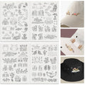 56Pcs Mountain Flower Vine Water Soluble Hand Sewing Stabilizers - style: Flower