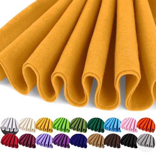 IONTACH 36" X 36" Soft Felt Fabric 1.6mm Thick (Antique Gold) - color: Gold, size: Soft - 36" X 36"