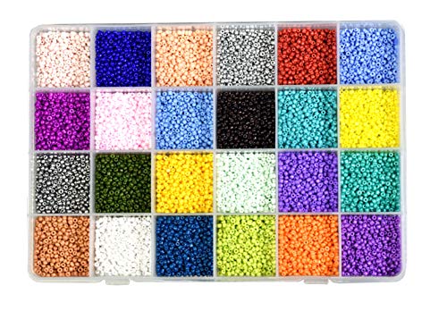 Mandala Crafts 2mm Multicolor Combo Beadwork Round 11/0 Glass Seed Beads - color: Multicolor Combo, size: 11/0 or 2mm