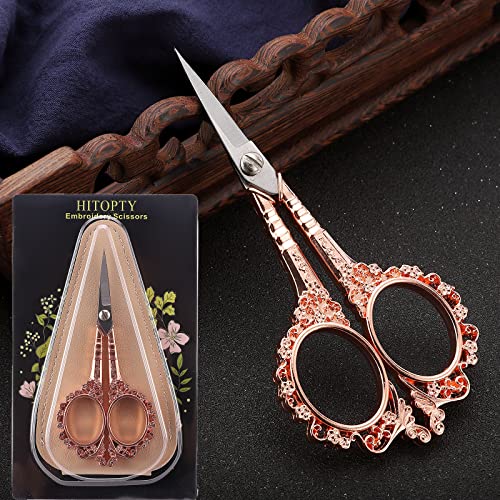 Sewing Embroidery Scissors, Little Crochet Shears - color: Rose Gold