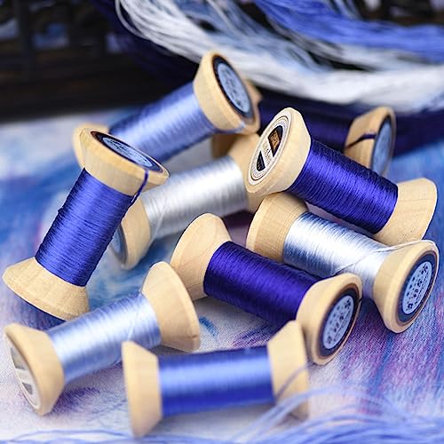 Natural 100% Mulberry Handmade Embroidery Silk Thread Silk Floss (81) - color: 81