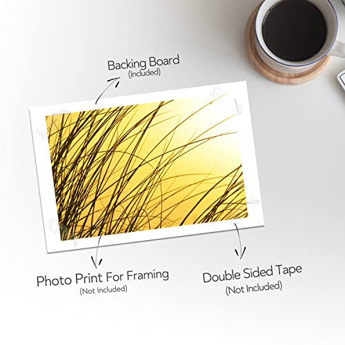 Golden State Art 12x18 White Backing Board, 10 Pack Backer Board for Print - size: 12x18