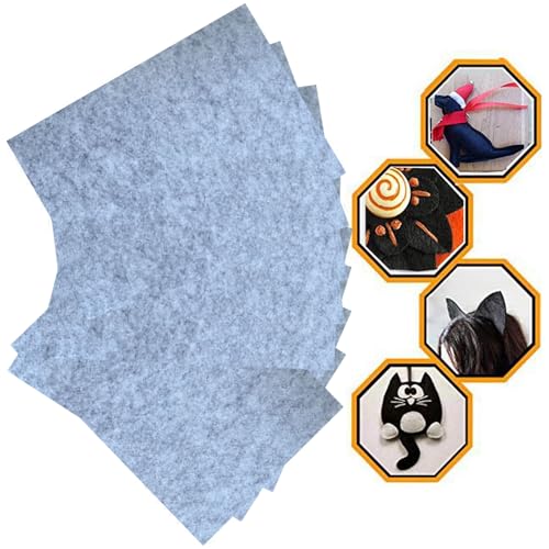 RZJZGZ 5Piece Adhesive Felt Sheet 8.3X11.8in Black Felt Fabric Adhesive Sticky Back Felt Sheets for Art and Craft Making (Gray5) - color: Gray5