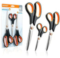 VEESA Titanium Scissors Set of 3, Ultra Sharp Stainless Steel