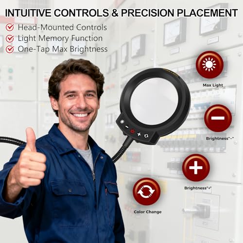 NEWACALOX Magnetic Magnifying Lamp for Helping Hands Station