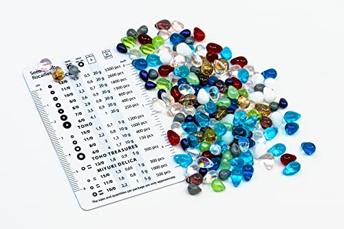 1.76oz (150+ Pieces) Teardrop Shaped Czech Glass Beads, Mixed Sizes (4-9mm), Mixed Color (50grams) - color: Mix - Drop Beads