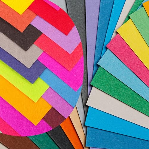 Bernese 6PCS Self Adhesive Felt Sheet, Felt Sheets with Adhesive Backing for Jewelry Box and Drawer Liner, A4 Size (8.3" x 11.8", White) - color: White