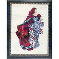 Red Linen Kit Beaded Counted Cross Stitch by Nora Corbett MD128 (Bundle: Chart, Fabric, Beads, Silk Floss)