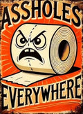 DYAIANGMU Toilet Paper Stamped Cross Stitch Kit for Adults 15.7x11.8 inches - color: paper