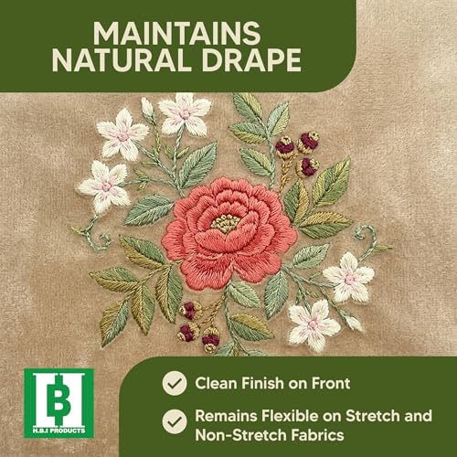 HBI Soft & Cozy Embroidery Stitch Cover Up, Iron-On, 9 in x 10 yd - size: 9" x 10 yd