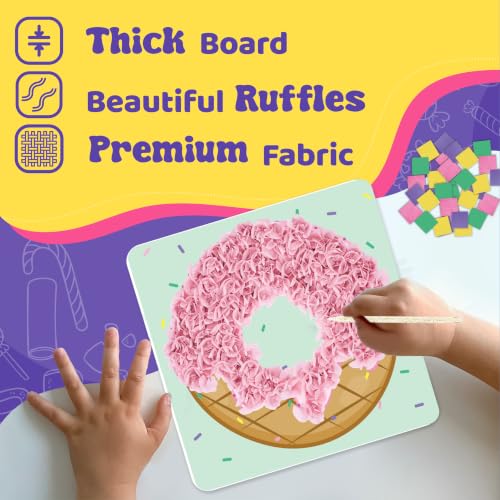 jackinthebox Poke Art Candyland Crafts Kits for Kids, Girls Gift, Ages 4-8 - style: Candyland