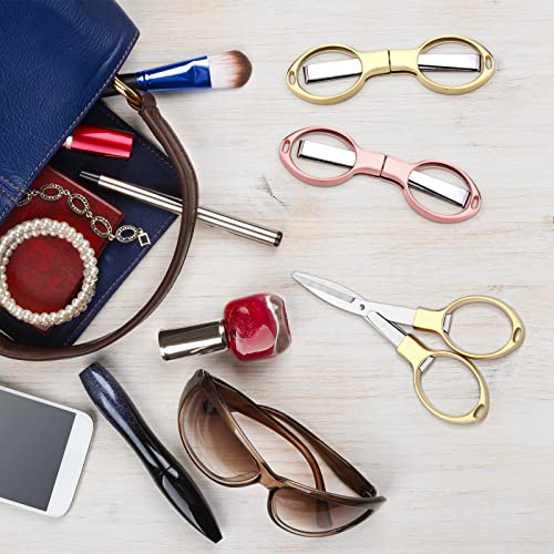 Tatuo 6 Pcs Folding Scissors Portable Mini Travel Pocket Scissors