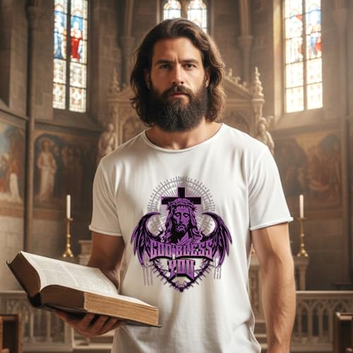 Dazoratix Jesus Christian Iron on Transfers - 20 Sheets Bible Verse DTF Ready to Press Heat Patches Religious Faith Quotes Vinyl Stickers Decals for T Shirts Clothes Pillow Bag DIY Crafts Decorations - style: Jesus Christian