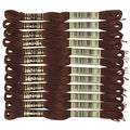 DMC 6-Strand Embroidery Cotton Floss, Very Dark Coffee Brown