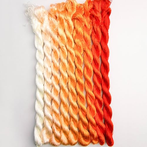 100% Mulberry Silk Embroidery Thread 9 Colors 110m Each (26) - color: 26