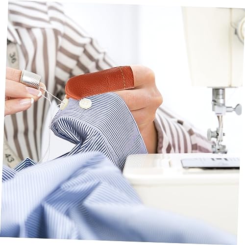 10 Pairs Leather Nail Tools Needle Felting Protectors Wood Carving Gloves Knitting Thimble Kits for Sewing Leather