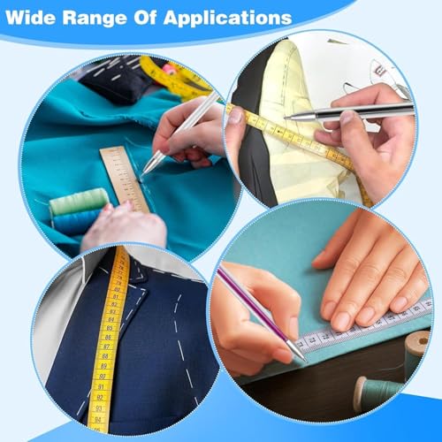 80Pcs Heat Erasable Pens Refills,4 Bright Colors High Temperature Disappearing Pen Refill Dressmaking Patchwork Marking Pens for Sewing Clothing Handicarft Needlework