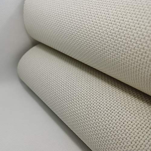 59" x 1 Yard 14ct Counted Cotton Aida Cloth Cross Stitch Fabric (Pearl Gray vy it) - color: Pearl Gray Vy It