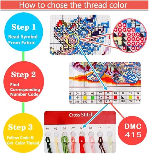 Fanxvivy Stamped Counted Cross Stitch Kits for Adults Printed Cross-Stitch Patterns 11CT Stamped or Counted Cross Stitching Embroidery Kit Needlepoint Kits-Van Gogh Couple Under Starry Sky 18x18 inch - color: Artkits34