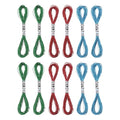 PATIKIL 12 Skeins Embroidery Floss, Metallic Embroidery Thread Nylon Threads Bracelets String for Cross-Stitch Hand Embroidery, Blue/Dark Green/Red - color: Blue/Dark Green/Red