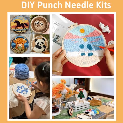 Punch Needle Kits for Beginners Cute Maltese Dog 20x20cm(2)