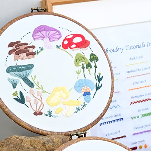 HAND U JOURNEY Basic Embroidery Kit, 28 Stitch Techniques - color: Basic kit-02